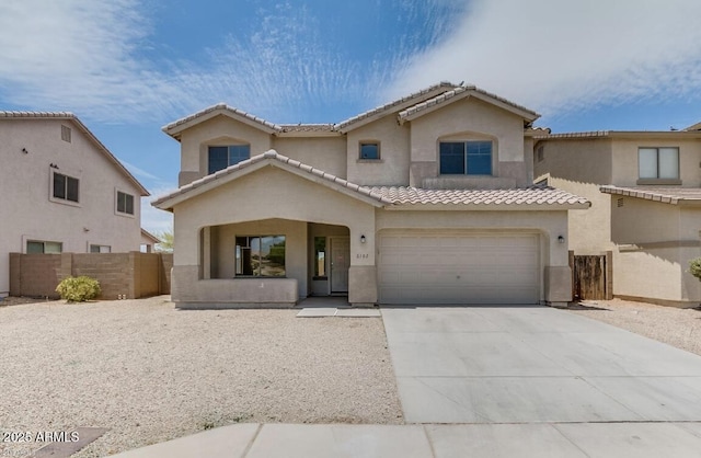 view of front of house featuring a garage