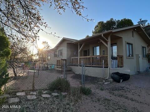 414 W Frontier St Unit A, Payson, AZ 85541 - rear view of property with stucco siding
