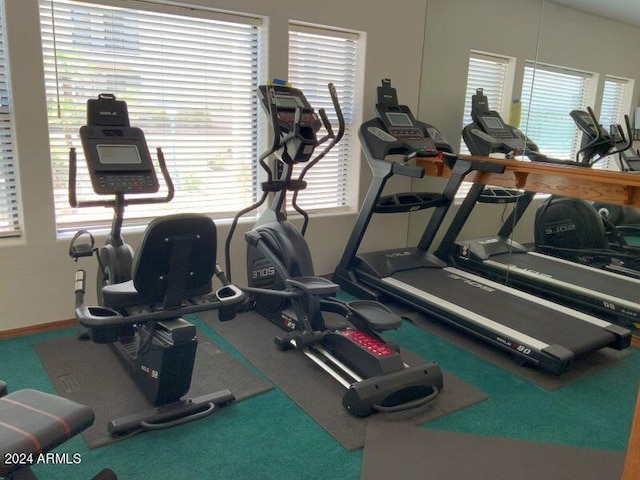 view of exercise room