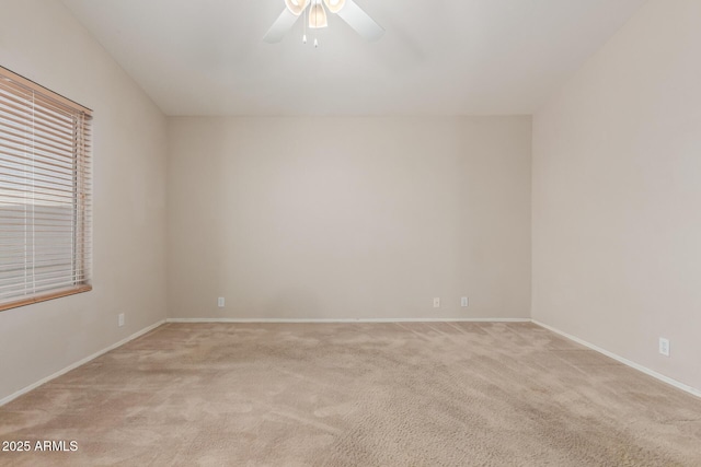 9243 W Brown St, Peoria, AZ 85345 - spare room with ceiling fan, light carpet, and baseboards