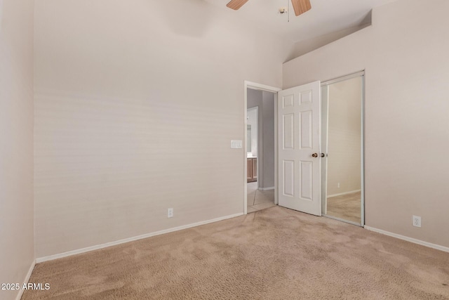9243 W Brown St, Peoria, AZ 85345 - unfurnished bedroom featuring carpet floors, a closet, baseboards, and ceiling fan