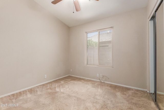 9243 W Brown St, Peoria, AZ 85345 - unfurnished bedroom featuring carpet floors, a closet, baseboards, and ceiling fan