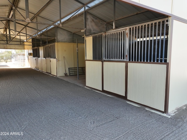 view of horse barn