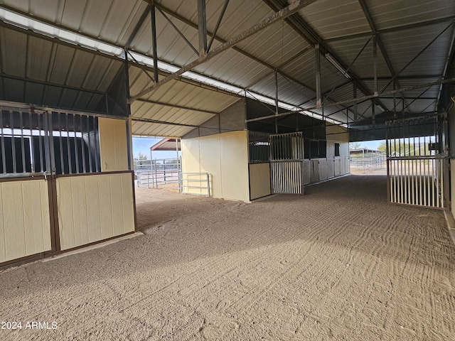 view of stable with an outdoor structure