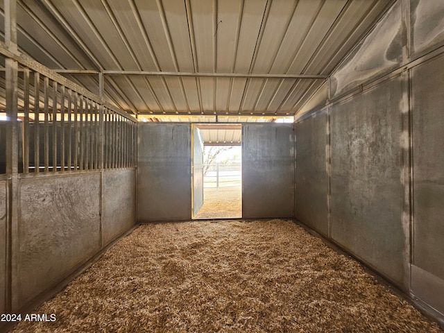 view of horse barn