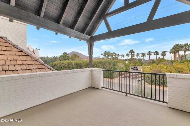 view of balcony