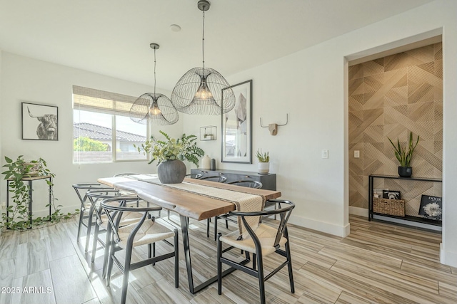 view of dining area