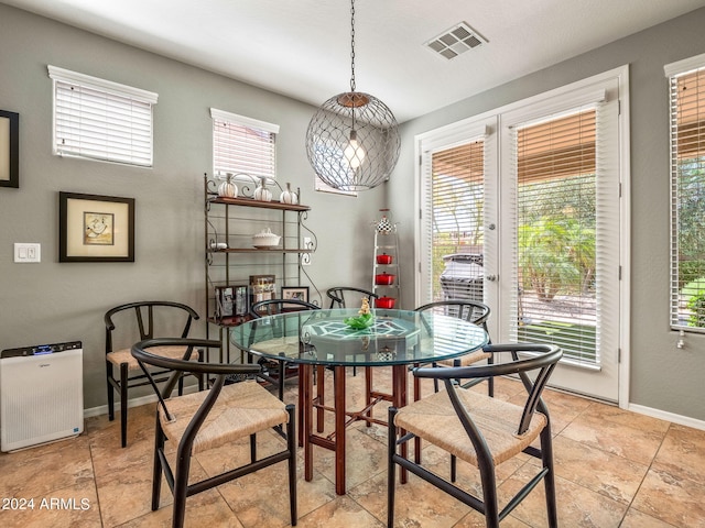 view of dining room