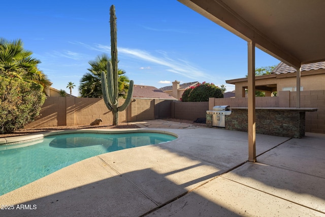 4753 E Bighorn Ave, Phoenix, AZ 85044 - view of pool featuring a patio and a fenced backyard