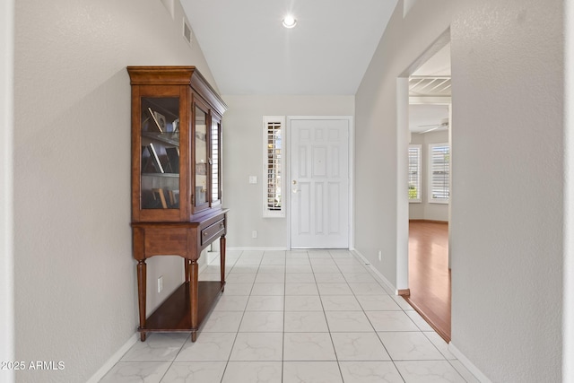 8431 W Utopia Rd, Peoria, AZ 85382 - foyer entrance featuring a ceiling fan and baseboards