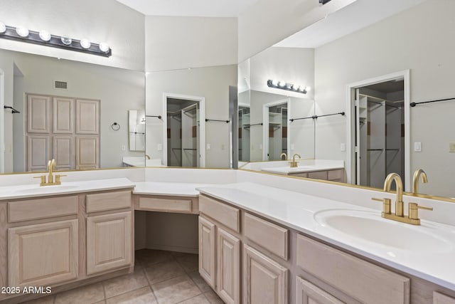 8431 W Utopia Rd, Peoria, AZ 85382 - full bath with double vanity and tile patterned flooring