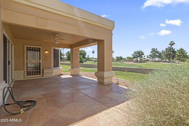 8431 W Utopia Rd, Peoria, AZ 85382 - view of patio / terrace featuring ceiling fan