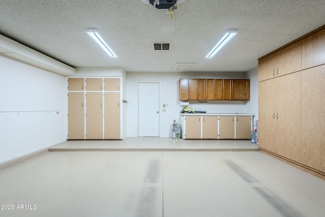 garage with visible vents