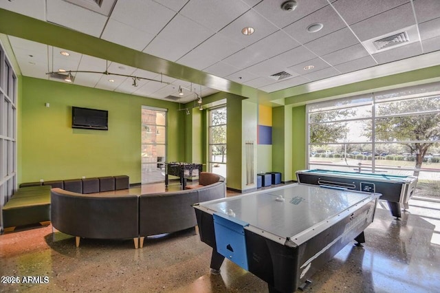 8222 W Clemente Way, Florence, AZ 85132 - game room with speckled floor and billiards