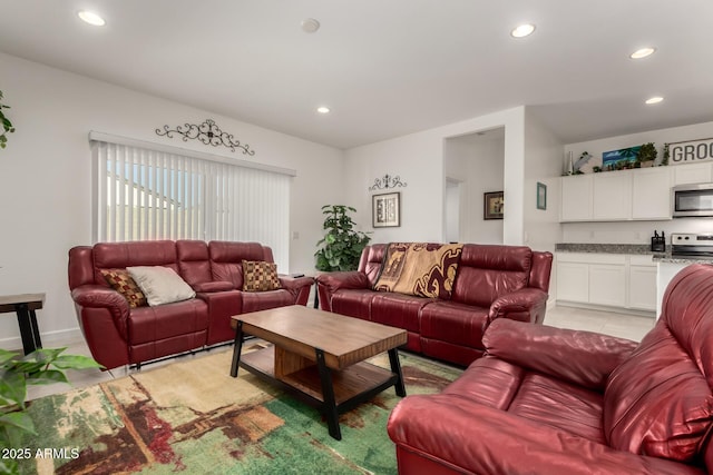 8222 W Clemente Way, Florence, AZ 85132 - living room with recessed lighting