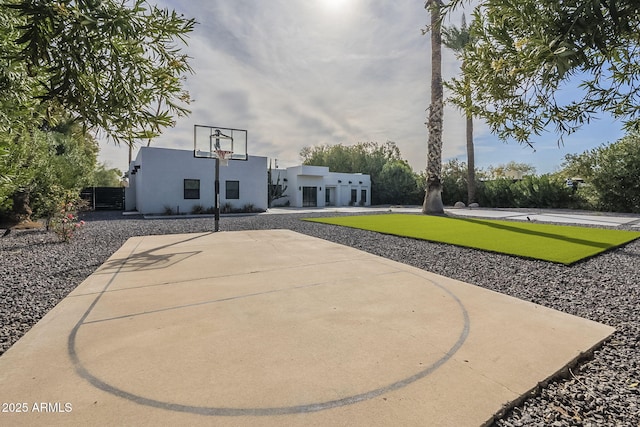 view of basketball court featuring community basketball court