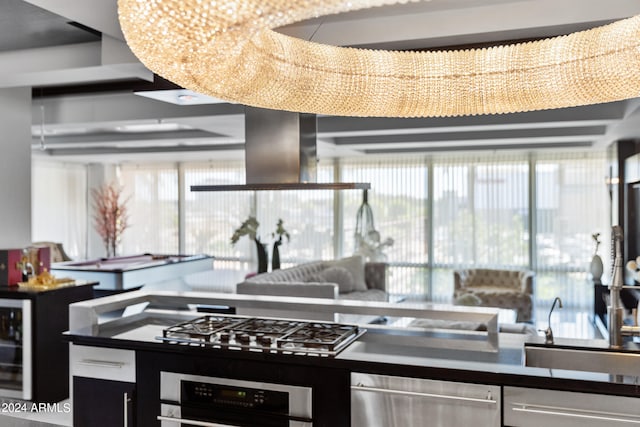 kitchen with plenty of natural light, appliances with stainless steel finishes, and sink