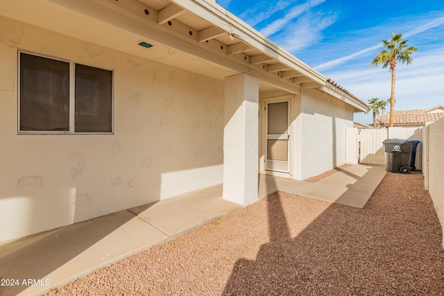 view of side of property