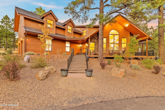7500 E Old Walnut Canyon Rd, Flagstaff, AZ 86004 - chalet / cabin with stairway