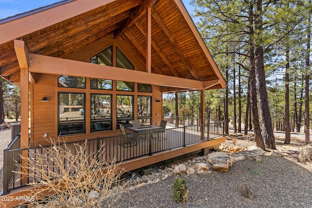 7500 E Old Walnut Canyon Rd, Flagstaff, AZ 86004 - view of wooden terrace