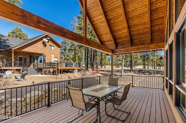 7500 E Old Walnut Canyon Rd, Flagstaff, AZ 86004 - view of wooden deck