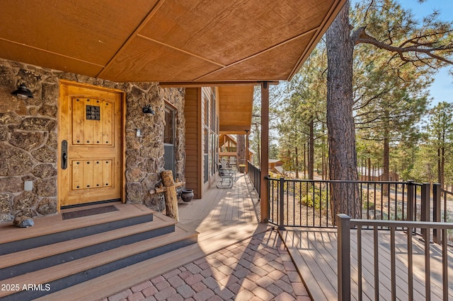 7500 E Old Walnut Canyon Rd, Flagstaff, AZ 86004 - view of wooden terrace