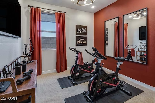26966 N 168th Ln, Surprise, AZ 85387 - exercise area with carpet floors and baseboards