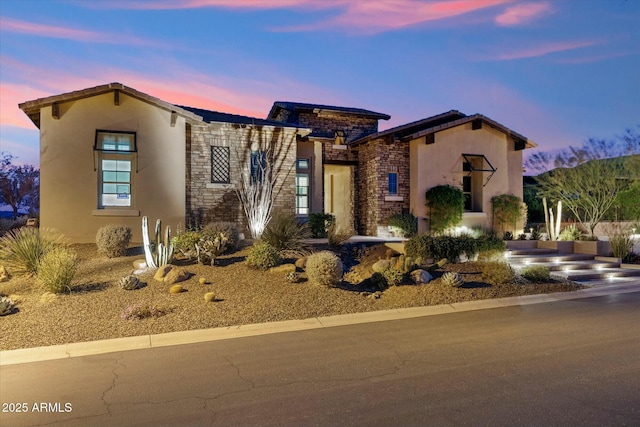 17413 E Hidden Green Ct, Rio Verde, AZ 85263 - view of front of property featuring stone siding and stucco siding