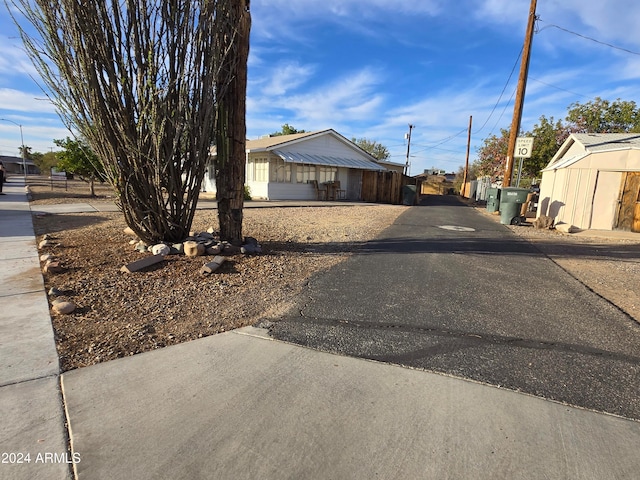 view of road