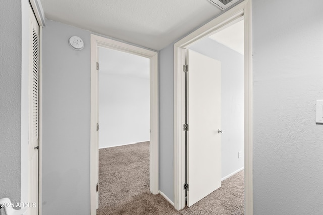 8125 N 32nd Dr, Phoenix, AZ 85051 - hall featuring carpet flooring and a textured ceiling