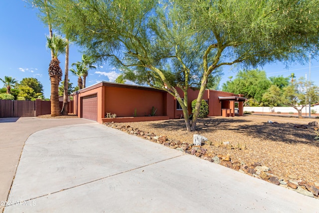 view of front of home featuring a garage