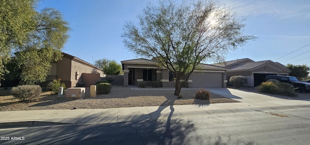 view of front of house featuring a garage