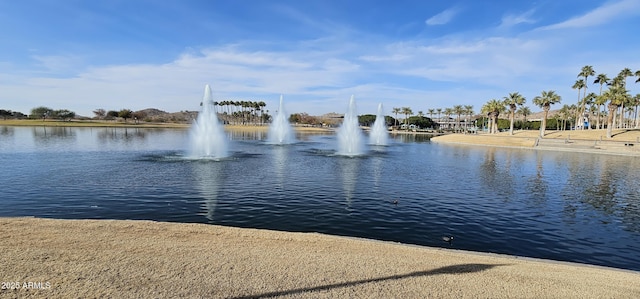 view of water feature