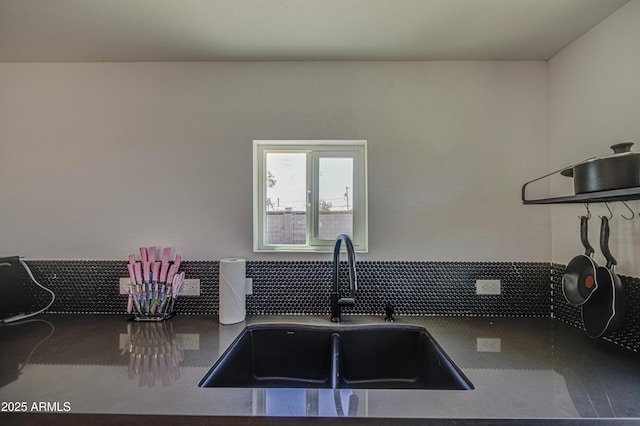 520 S Macdonald, Mesa, AZ 85210 - kitchen with a sink and dark countertops