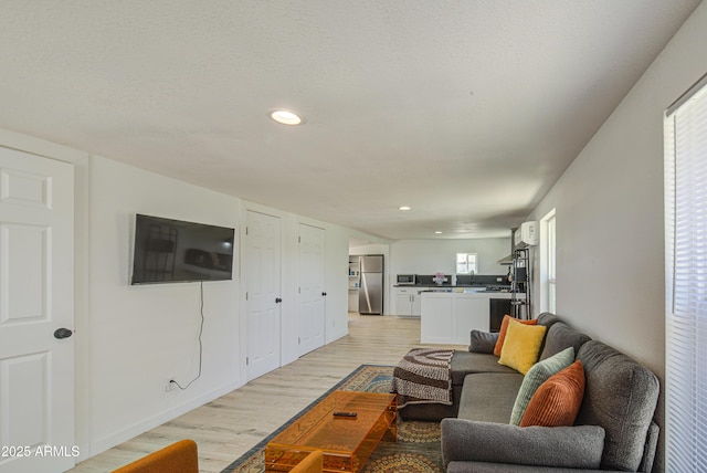 520 S Macdonald, Mesa, AZ 85210 - living room featuring light wood-style flooring and recessed lighting