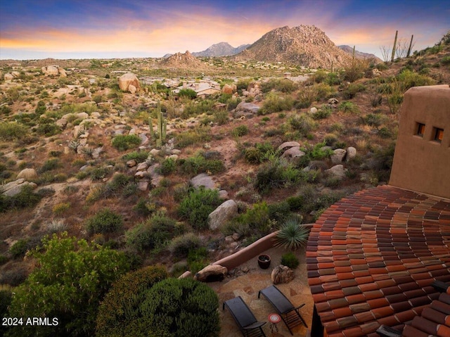 view of property view of mountains