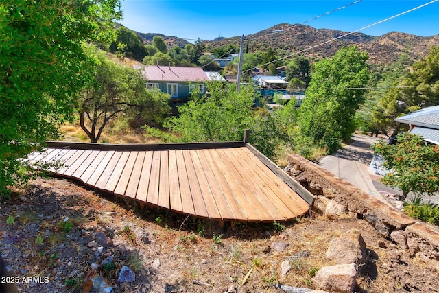 816 Tombstone Cyn Unit C, Bisbee, AZ 85603 - deck with a mountain view