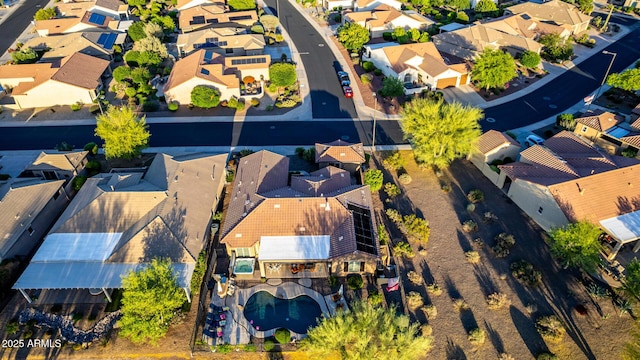 bird's eye view featuring a residential view