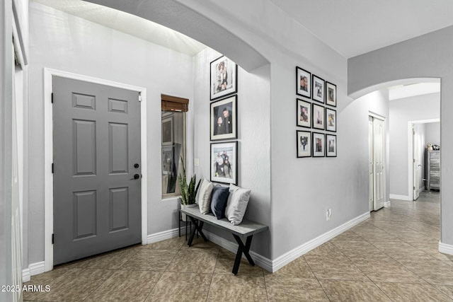 view of tiled entryway