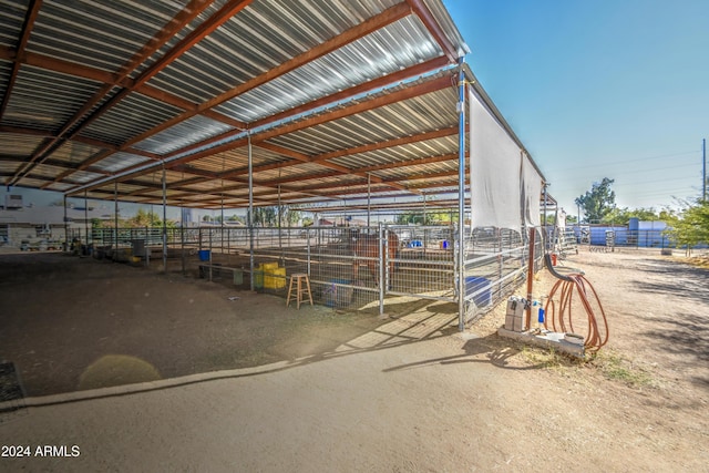 view of horse barn