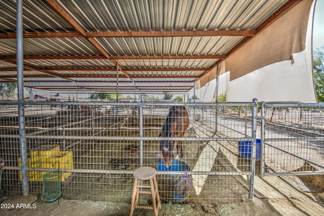 view of stable