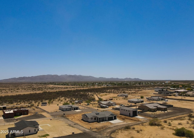 20111 W Saguaro Vista Dr, Wittmann, AZ 85361 - bird's eye view with a mountain view, view of desert, and a rural view