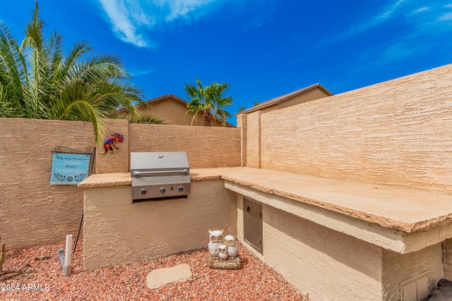 view of patio / terrace featuring area for grilling