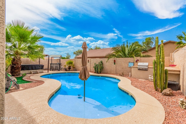 view of pool