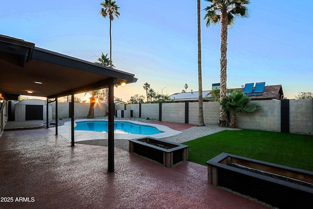 3054 W Redfield Rd, Phoenix, AZ 85053 - view of swimming pool with a patio