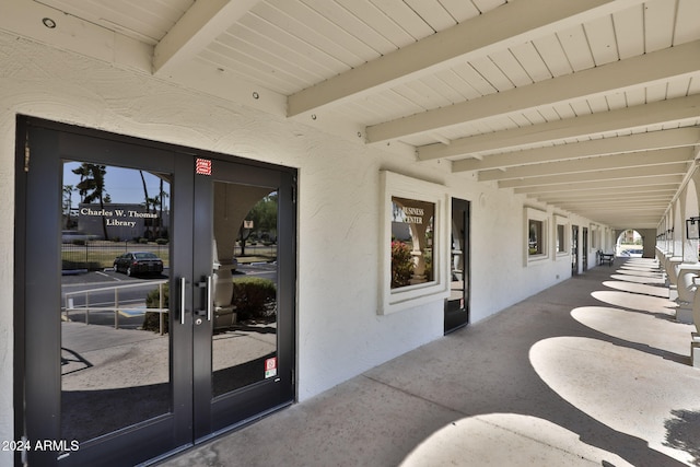 view of patio / terrace with french doors