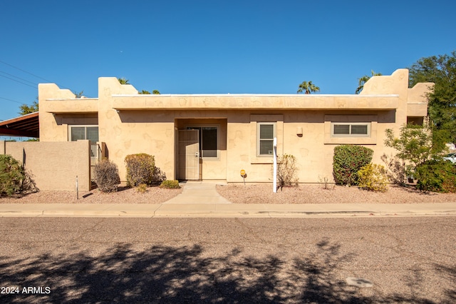 view of southwest-style home