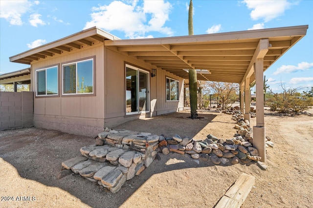 view of rear view of property