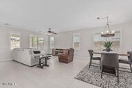 dining area with baseboards
