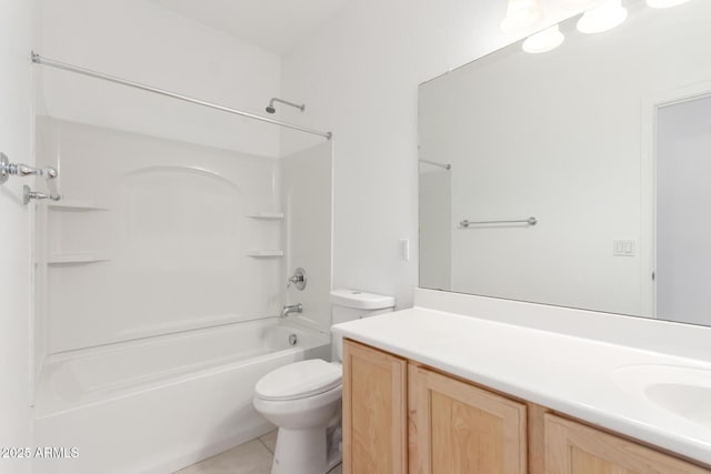 34516 S Pioneer Way, Red Rock, AZ 85145 - full bath featuring toilet, bathing tub / shower combination, tile patterned floors, and vanity